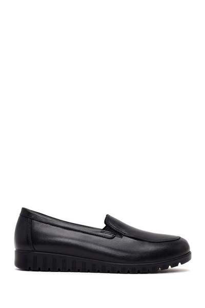 Derimod Women's Black Leather Comfort Shoes Af410008Dv