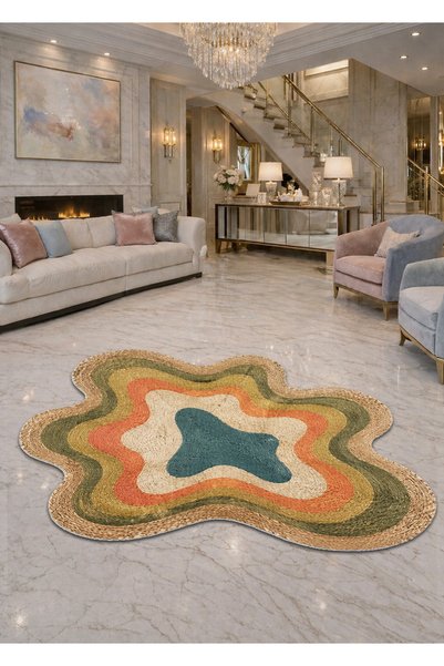 Rugs Modern Halı Sdt Mixed Patterned Modern Woven Base Decorative Carpet Sdta...