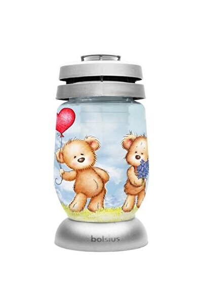 Bolsius Set 2 x Candela din Sticla 3 l, Model Ursulet,