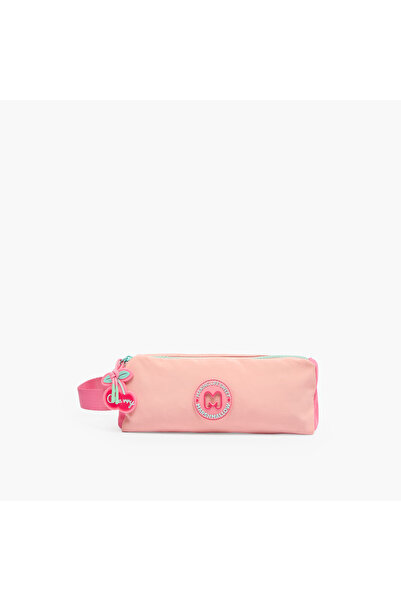 Marshmallow Applique Detail Pencil Pouch with 2 Compartments