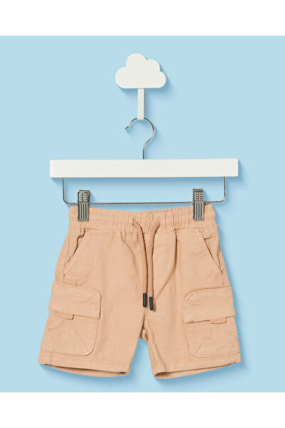 REDTAG Infant Boys Rust Cargo Twill Shorts