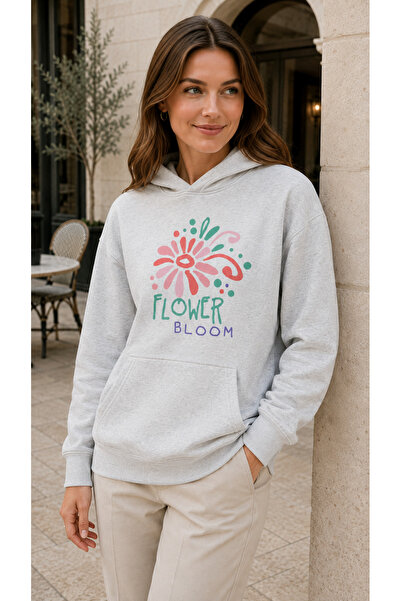 TREND EMMODA Women's Flower Bloom Written Watercolor Floral Graphic Printed C...