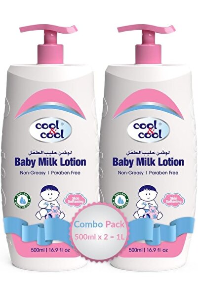 COOL & COOL Baby Milk Lotion - 500ML (Pack of 1) - Skin Softening, Non-Greasy...