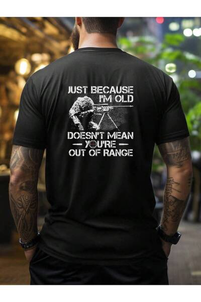 21JNRY Humorous T-Shirt For Men Plus Size Graphic Tee With Slogans - Striking...