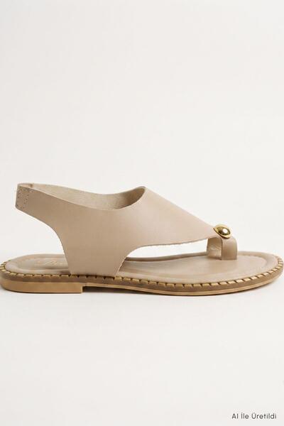 Rays Flip Flop Sandals with Gold Buckle Detail 100 Mink