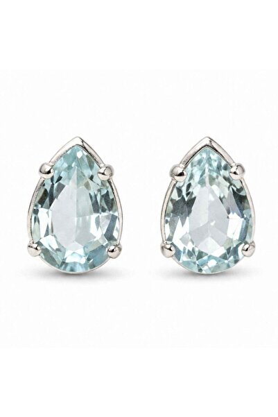 craftmystic Cercei argint 925 lacrima cu topaz albastru - calm si claritate i...