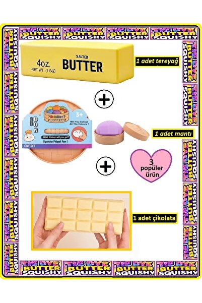 OYUNCAKSAHİLİ Çin Mantısı Butter Tereyağı Çikolata 3 Popüler Trend Ürün Birar...