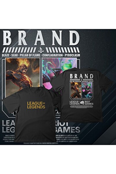 EZ Design League of Legends -Brand- Printed Oversize T-Shirt