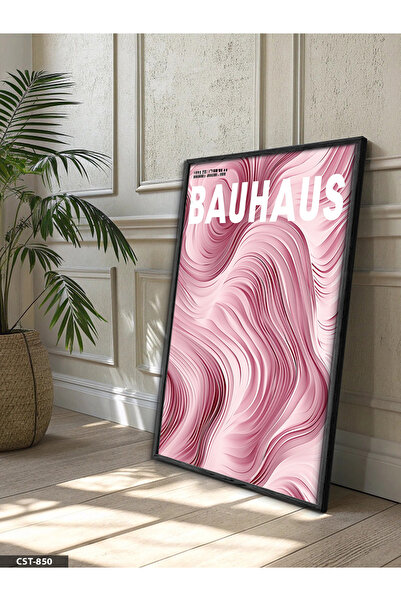 Evinemoda Bauhaus One Piece Wooden Framed Painting
