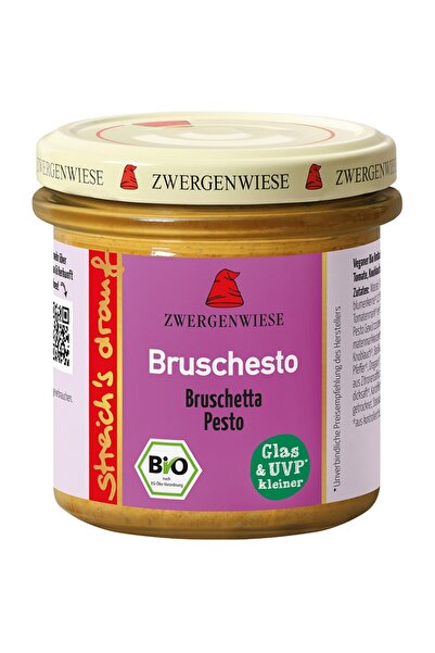 Zwergenwiese Cremă vegetală întregătoare Bruschesto cu pesto organic, 135g