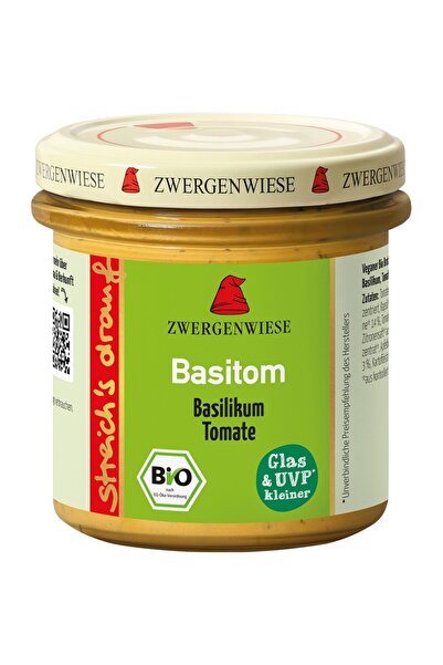 Zwergenwiese Cremă întregătoare Basitom cu busuioc și roșii, bio, fără gluten...