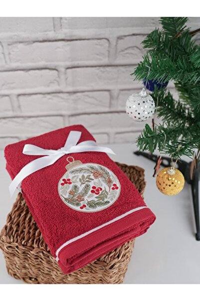 Baveno 100% Cotton Vivid Colorful Embroidered 46X71 cm Double Towel Set