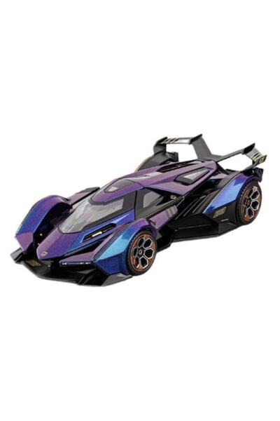 MASHASHOP Mașină metalică, Lamborghini V12 Vision Gran Turismo, 1:18, uși mob...