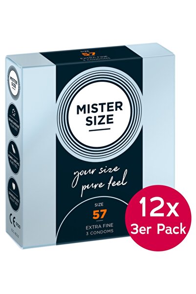 Mister Size Dimensiune Domnule 57Mm 12X Ambalaj De 3, Albastru