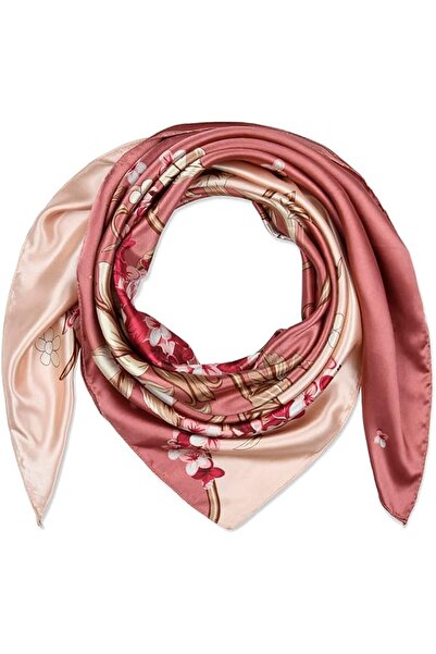 GENERAL corciova 35 x 35 Large Square Hair Scarf for Women Silk Like Curly He...