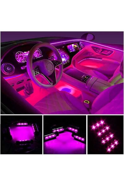 GENERAL شريط إضاءة LED للسيارة من EJ's SUPER CAR، 4 قطع، 36 مصباح LED للإضاءة...