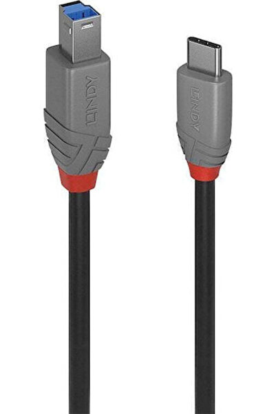 LİNDY Καλώδιο USB 3.2 USB-C αρσενικό - USB-B Μαύρο 3μ (36668)