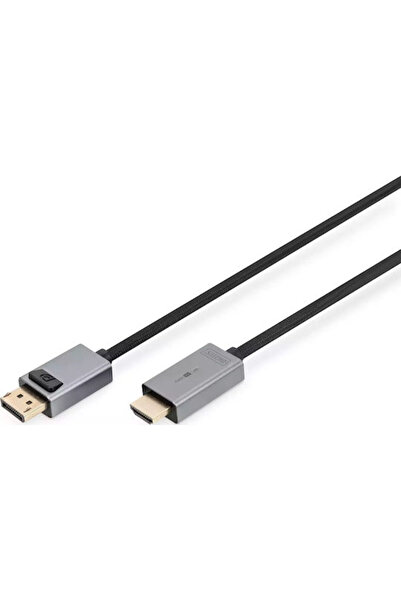 Digitus Καλώδιο DisplayPort αρσενικό - HDMI αρσενικό 1.8μ Μαύρο (DB-340202-01...