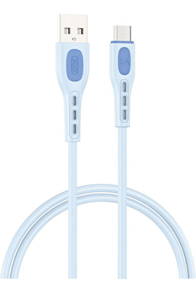 Xo Nb280 1μ Καλώδιο USB 2.0 σε micro USB Μπλε (16.005.0346)
