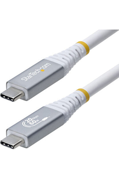 startech Καλώδιο USB 3.2 USB-C Αρσενικό σε USB-C / DisplayPort 60W PD Λευκό 3μ