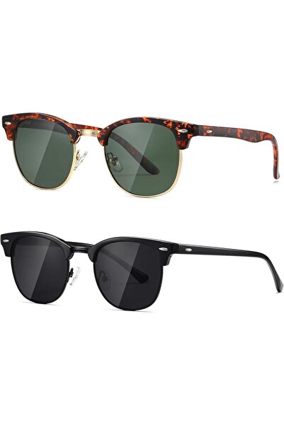 GENERAL AEVOGUE Polarized Sunglasses For Women And Men Semi Rimless Frame Ret...