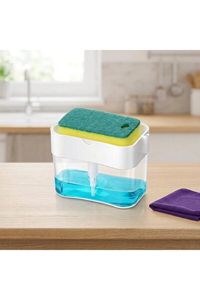 DeaL Dozator de detergent cu suport pentru burete 380 ml — Economic și practi...