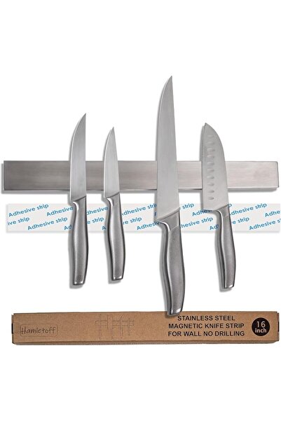GENERAL Magnetic Knife Holder for Wall no Drilling – 16 Inch Stainless Steel ...