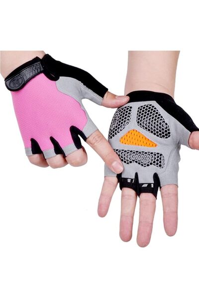 LZQpearl Half Finger Cycling Gloves for Men and Women, Anti Slip Shock-Absorb...