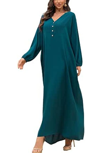 YouKD Women's Long Kaftan Maxi Dress Boho Swimsuit Beach Cover Up Robes One S...