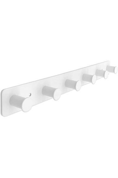 AJLTPA Coat Rack Wall Mounted, Black Coat Hooks Adhesive & Screw in, Stainles...