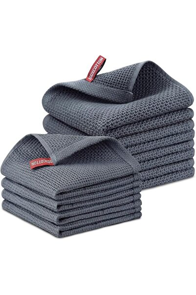 Nialnant 6 Pack Kitchen Towels and Dishcloths Sets,100% Cotton Soft Absorbent...