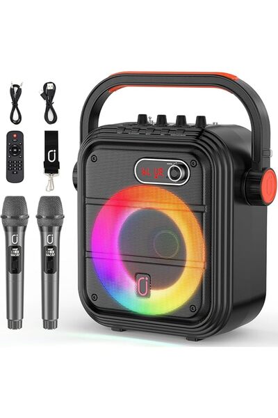 JYX Karaoke Machine Karaoke Speaker with Microphone Portable Bluetooth Speake...