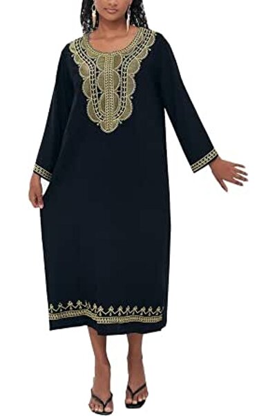 GENERAL Women's Cotton Kaftan Loungewear Boho Homewear Oversized Kimono Maxi ...