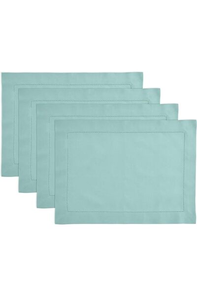 Solino Home Cotton Linen Hemstitch Table Runner – 14 x 36 Inch White Table Ru...