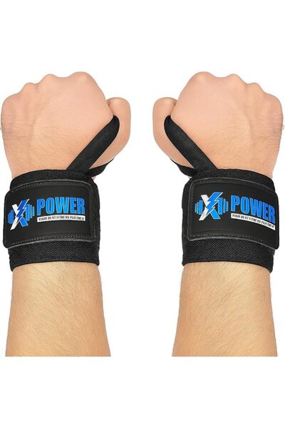 XPOWER Wrist Support with Thumb Loops 18", Professional Wrist Wraps for Weigh...