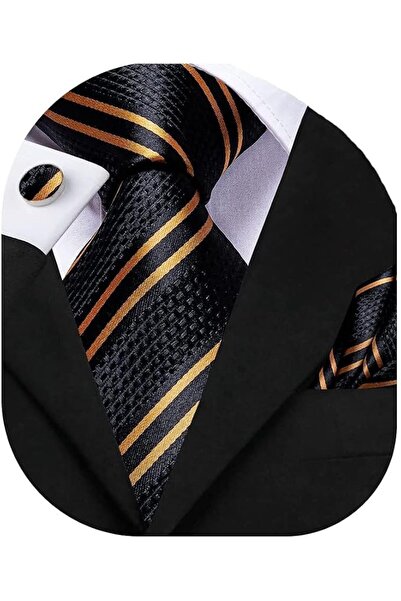 Dubulle Mens Paisely Silk Tie for Men Necktie and Pocket Square Set
