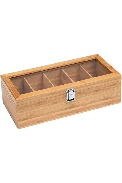 SYOSI Tea Bag Organizer Storage Box Tea Storage Chest Case Tea Bag Sorter Jew...
