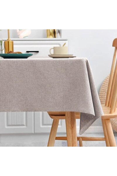 Generic Brand Rectangular linen tablecloth, 110*160 cm. High-quality, splash-...