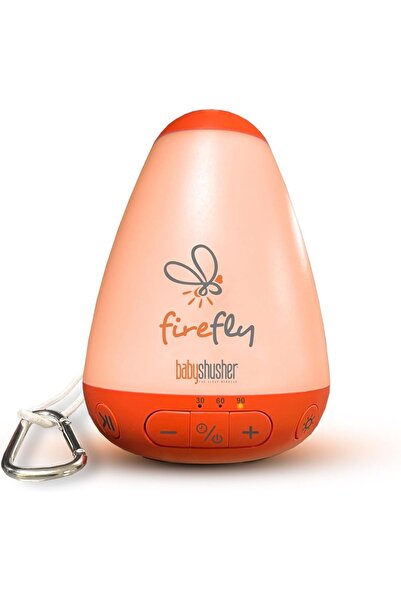 Bamboo Bark Firefly Baby Soother with Night Light – White Noise Sound Machine
