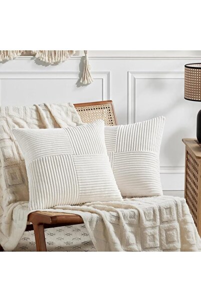 Fancy Homi 2 Packs Rust Boho Decorative Throw Pillow Covers 18x18 Inch for Co...