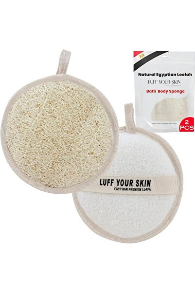 LUFFIN BEADS Natural Loofah Sponge - Made with 100% Egyptian All Natural Luff...
