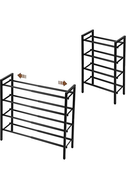 SALADAYS 2-Tier Expandable Shoe Rack, Adjustable Shoe Storage Shelf Organizer...