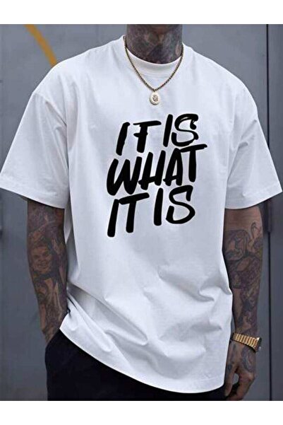 9JY Men's Summer Outfits, What It Is Graphic Tees, Funny Vintage T-Shirt, Loo...