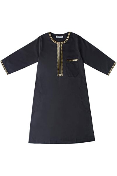 GENERAL عباءة إسلامية للمراهقين المسلمين، ثوب طويل للأولاد، قفطان إسلامي للأط...