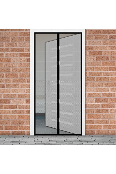 Alista Home Plasă magnetică anti-țânțari pentru ușă 100x210 cm negru, plasă d...