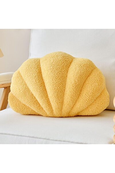 Lfsaaj Beige Seashell Throw Pillows, Shell Shaped Throw Pillows, 13 Inch Soft...