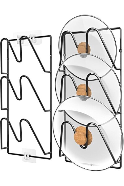 KOWVOWZ 2Pack Pot Lid Organizer, 6Tier Pots & Pans Lid Holder Organizer for C...