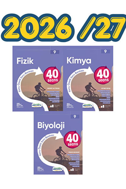 Okyanus Yayıncılık Okyanus yay. 40 Seans 9.Sınıf Fizik -Kimya -Biyoloji Soru ...
