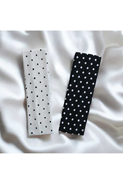 diclecollection 4-Piece Polka Dot, Heart, Star Hair Bandana Set Yoga Headband/Hair Clip/Hair Accessory