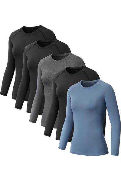 GENERAL NebuKinex womens Long Sleeve Compression Shirts for Women Shirt (pack...